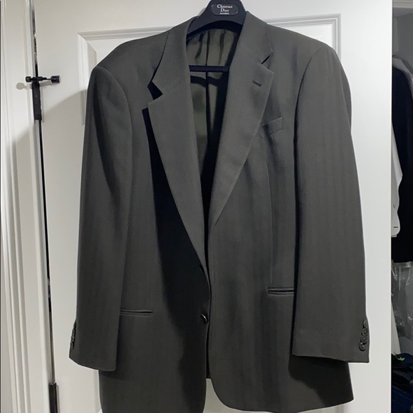 grey armani suit